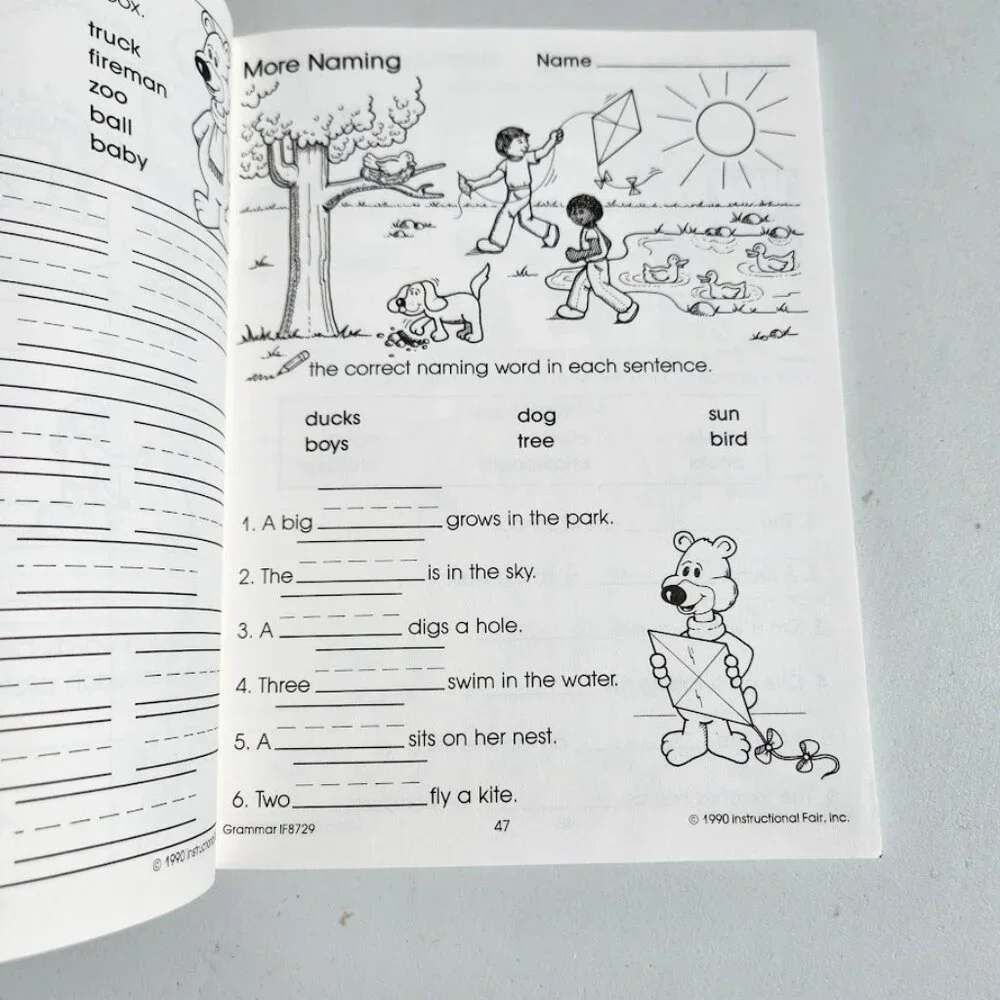 Carson Dellosa Grammar Reproducible Activities Workbook Grade 1-2 Activity Book